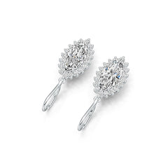 Sterling Silver Semi Mount Earrings Setting Marquise MQ 15X7mm - Syzjewelry