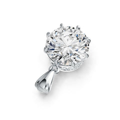 Sterling Silver Semi Mount Pendant Setting Round RD 13mm DHJ