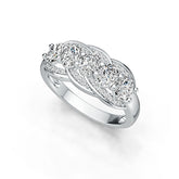 Sterling Silver Semi Mount Ring Setting Oval OV 5X4mm DHJ