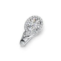 Sterling Silver Semi Mount Pendant Setting Oval OV 8X6mm DHJ