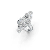 Sterling Silver Semi Mount Ring Setting Pear PE 6X4mm RD 4.5x4.5mm DHJ