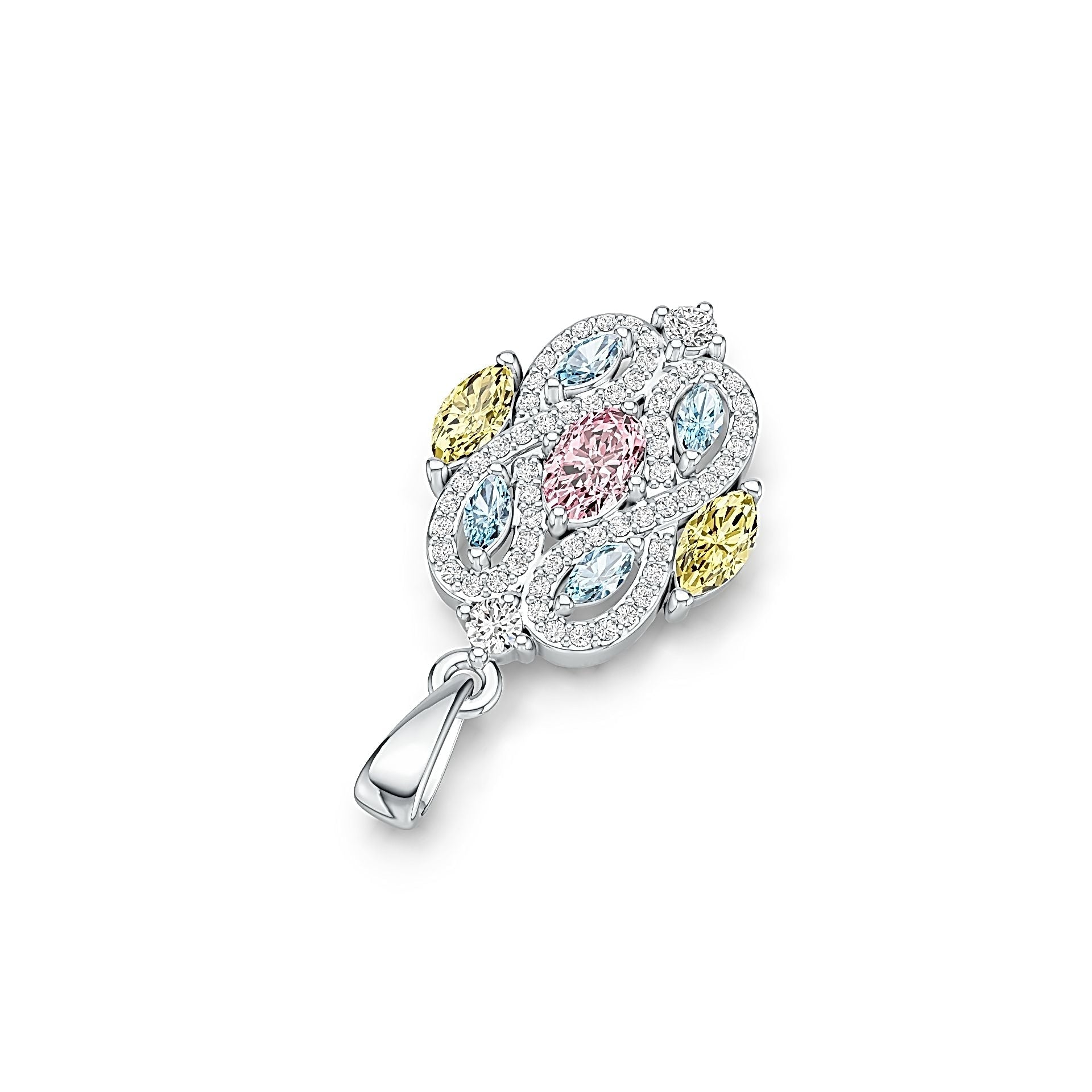 Sterling Silver Semi Mount Pendant Setting Oval OV 6X4mm DHJ