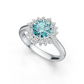 Sterling Silver Semi Mount Ring Setting Round RD 7X7mm Syzjewelry