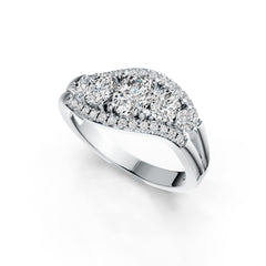 Sterling Silver Semi Mount Ring Setting Oval OV 7X5mm OV 5X4mm DHJ