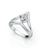 Sterling Silver Semi Mount Ring Setting Princess SQ 5x5mm Syzjewelry