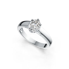 Sterling Silver Semi Mount Ring Setting Oval OV 8X6mm DHJ