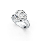 Sterling Silver Semi Mount Ring Setting Round RD 12X12mm Solitaire DHJ