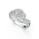 Sterling Silver Semi Mount Ring Setting Round RD 3.5mm DHJ