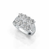 Sterling Silver Semi Mount Ring Setting Oval OV 6X4mm with White Topaz - Syzjewelry