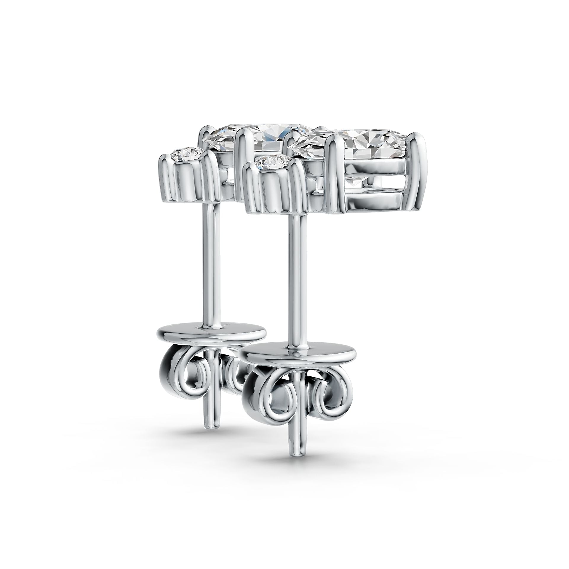 Sterling Silver Semi Mount Earrings Setting Oval OV 6x4mm Syzjewelry