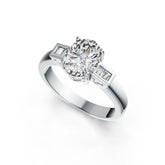 Sterling Silver Semi Mount Ring Setting Oval OV 9X7mm DHJ