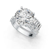 Sterling Silver Semi Mount Ring Setting Round RD 12x12mm DHJ