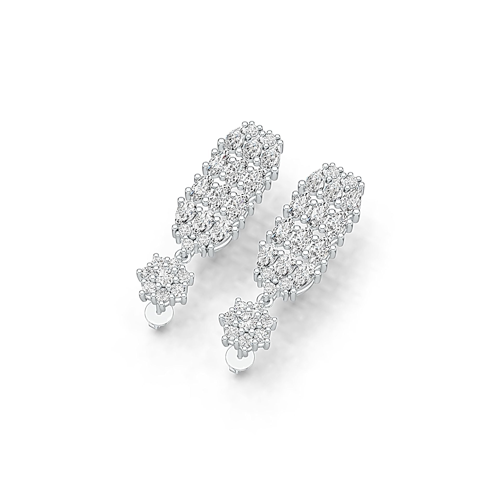 Sterling Silver Semi Mount Earrings Setting Oval OV 5X3mm PE 5X3mm - Syzjewelry
