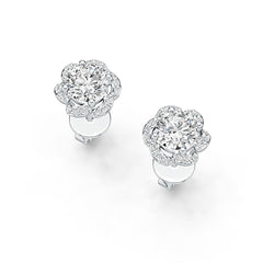 Sterling Silver Semi Mount Earrings Setting Round RD 5X5mm Syzjewelry