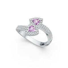 Sterling Silver Semi Mount Ring Setting Trillion TL 4X4mm DHJ