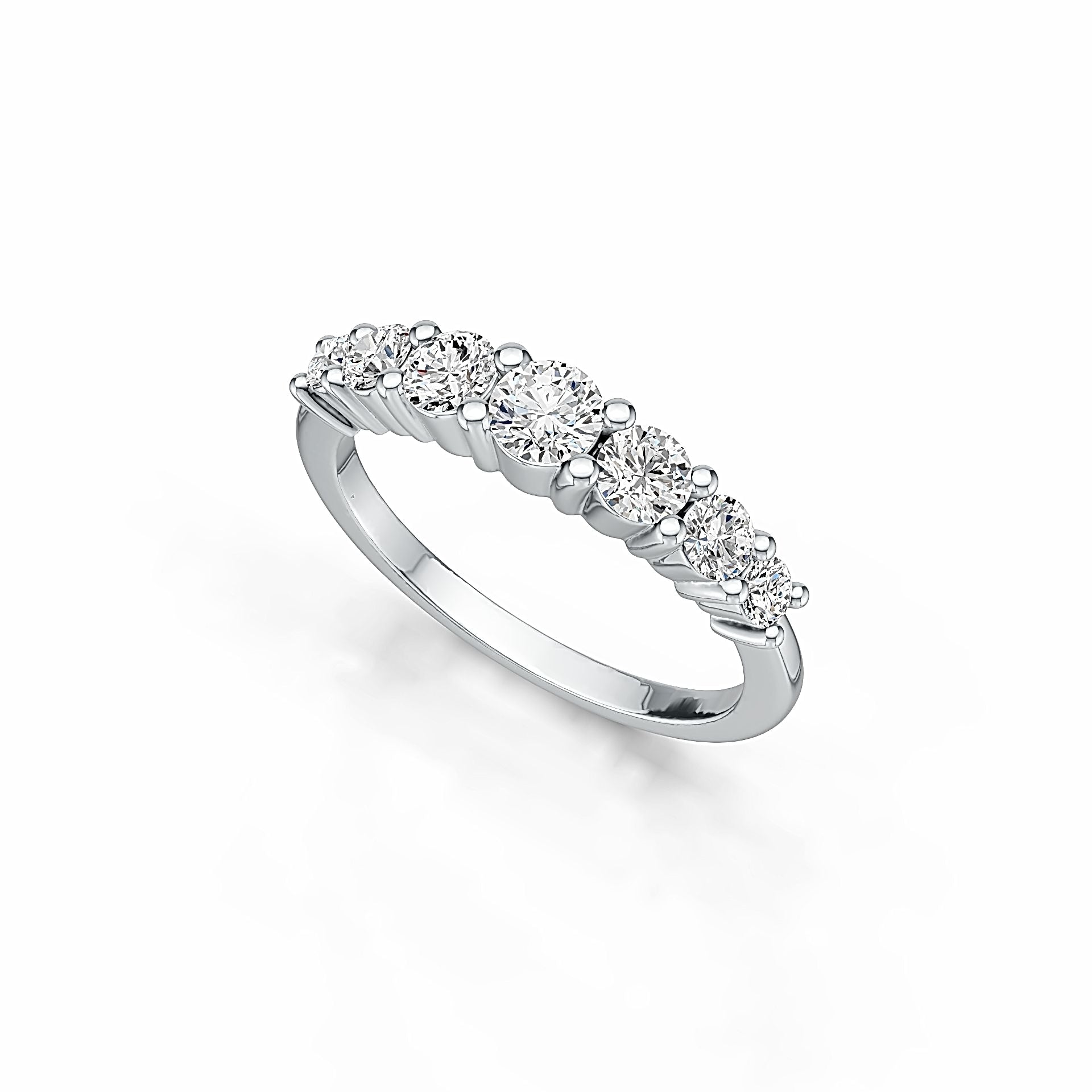 Sterling Silver Semi Mount Ring Setting Round RD 4x4mm DHJ