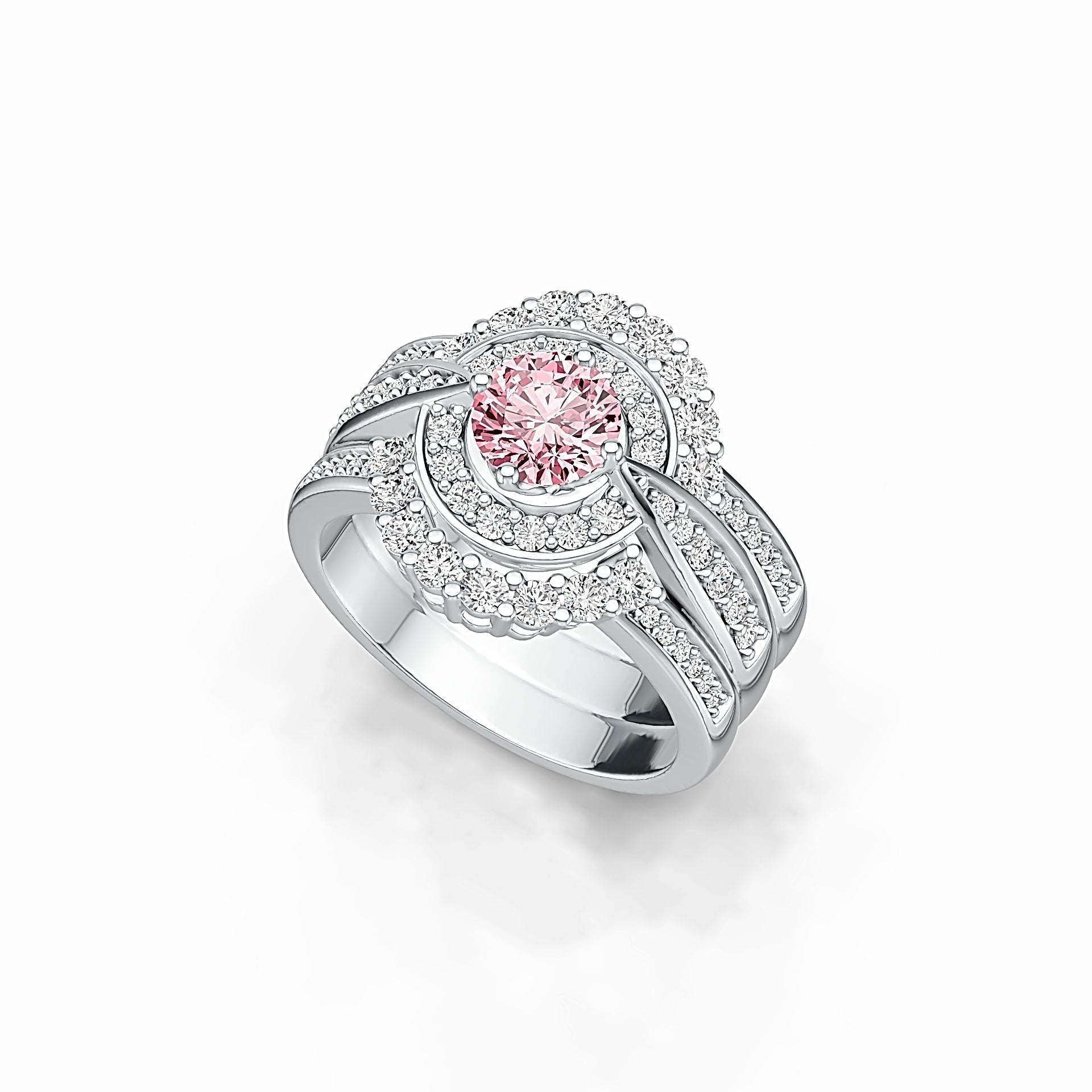 Sterling Silver Semi Mount Ring Setting Round RD 6x6mm DHJ