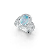 Sterling Silver Semi Mount Ring Setting Oval OV 10X8mm Cabochon - Syzjewelry