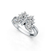 Sterling Silver Semi Mount Ring Setting Marquise MQ 8X4mm 6X3mm 5X2.5mm DHJ