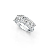Sterling Silver Semi Mount Ring Setting Heart HT 4x4mm 12 Stone Ring DHJ