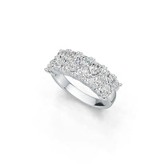 Sterling Silver Semi Mount Ring Setting Heart HT 4x4mm 12 Stone Ring DHJ