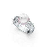 Sterling Silver Semi Mount Ring Setting Round RD 9X9MM DHJ
