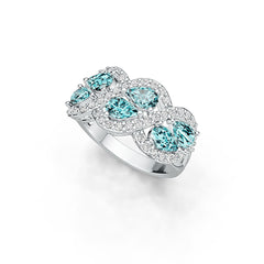 Sterling Silver Semi Mount Ring Setting Pear PE 6x4mm DHJ