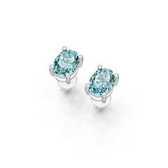 Sterling Silver Semi Mount Earrings Setting Oval OV 8X6mm DHJ