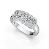 Sterling Silver Semi Mount Ring Setting Oval OV 5X3mm with White Topaz Syzjewelry