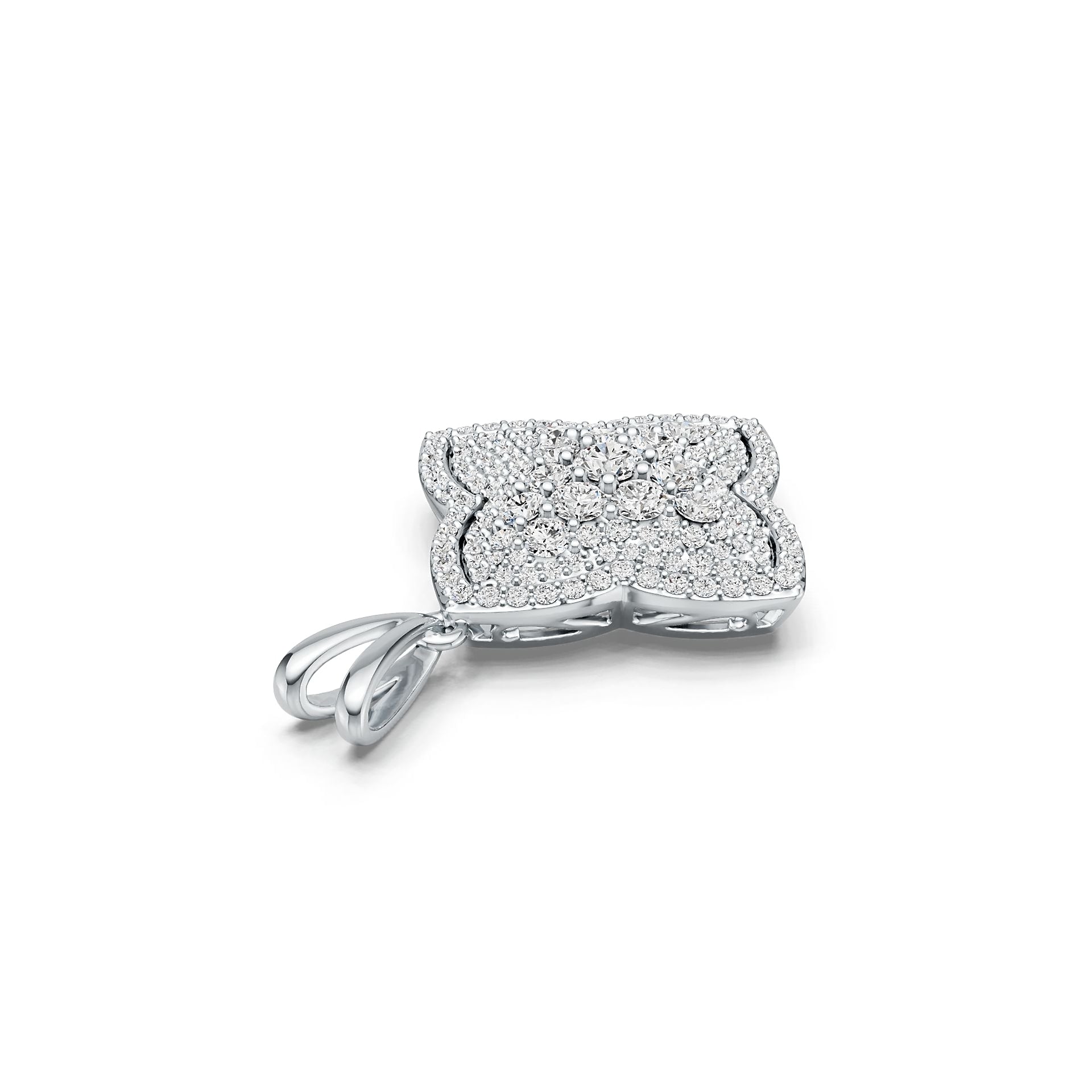 Sterling Silver Semi Mount Pendant Setting Round RD 3.5mm DHJ