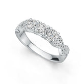 Sterling Silver Semi Mount Ring Setting Round RD 4x4mm DHJ
