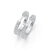 Sterling Silver Semi Mount Earrings Setting Round RD 2x2mm DHJ