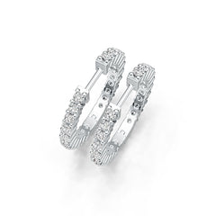 Sterling Silver Semi Mount Earrings Setting Round RD 2x2mm DHJ