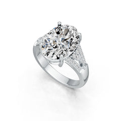 Sterling Silver Semi Mount Ring Setting Oval OV 14X10mm DHJ