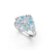 Sterling Silver Semi Mount Ring Setting Round RD 5x5mm PE Cabochon 5x4mm DHJ