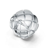 Sterling Silver Band Ring 13mm Wide with Pattern DHJ