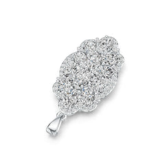 Sterling Silver Semi Mount Pendant Setting Oval OV 6X4mm DHJ