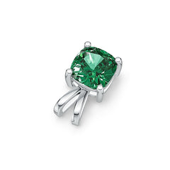 Sterling Silver Semi Mount Pendant Setting Cushion CU 6x6mm - Syzjewelry