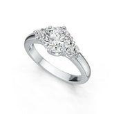 Sterling Silver Semi Mount Ring Setting Round RD 7x7mm DHJ