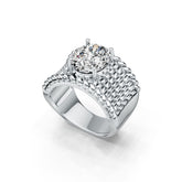 Sterling Silver Semi Mount Ring Setting Oval OV 12X10mm DHJ