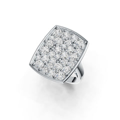 Sterling Silver Semi Mount Ring Setting Round RD 3.5mm DHJ