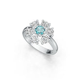 Sterling Silver Semi Mount Ring Setting Round RD 5x5mm RD 4x4mm DHJ