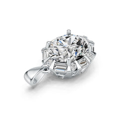 Sterling Silver Semi Mount Pendant Setting Oval OV 12X10mm DHJ