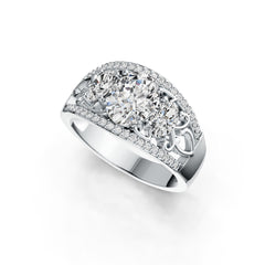 Sterling Silver Semi Mount Ring Setting Oval OV 9X7mm OV 6X4mm DHJ