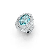 Sterling Silver Semi Mount Ring Setting Oval OV 14X10mm DHJ