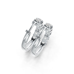 Sterling Silver Semi Mount Earrings Setting Round RD 4x4mm DHJ
