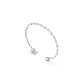 Sterling Silver Bracelet with White Topaz or Moissanite DHJ