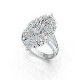 Sterling Silver Semi Mount Ring Setting Round RD Cluster Áæ§Èï∂mm DHJ