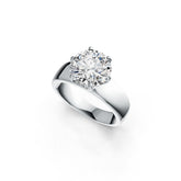 Sterling Silver Semi Mount Ring Setting Round RD 10x10mm DHJ