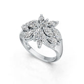 Sterling Silver Semi Mount Ring Setting Marquise MQ 6X3mm DHJ